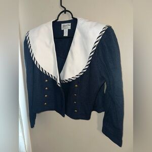 NWT Jeffrey & Dara Sailor Sweater Blazer Size 15/16